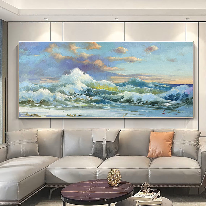 Large Seascape Waves Wall Art