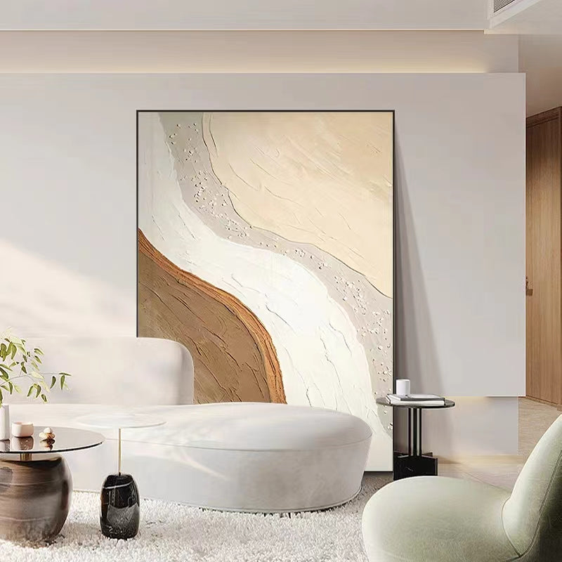 abstract minimalist oil painting wall art