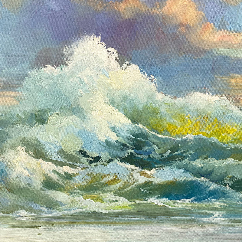 Large Seascape Waves Wall Art