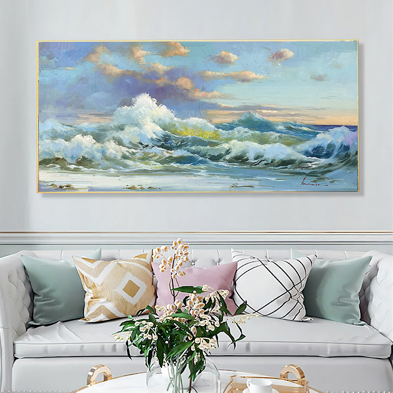 Large Seascape Waves Wall Art