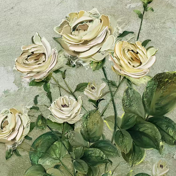 Flowers Oil Painting Knife Painting Wall Art