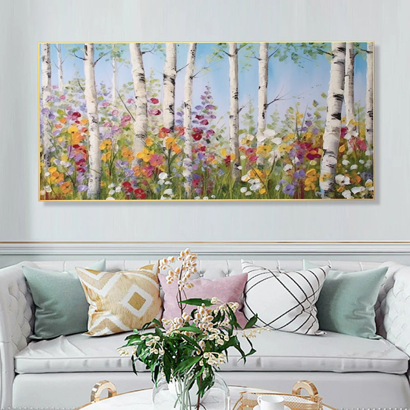 Birch Forest Canvas Wall Art