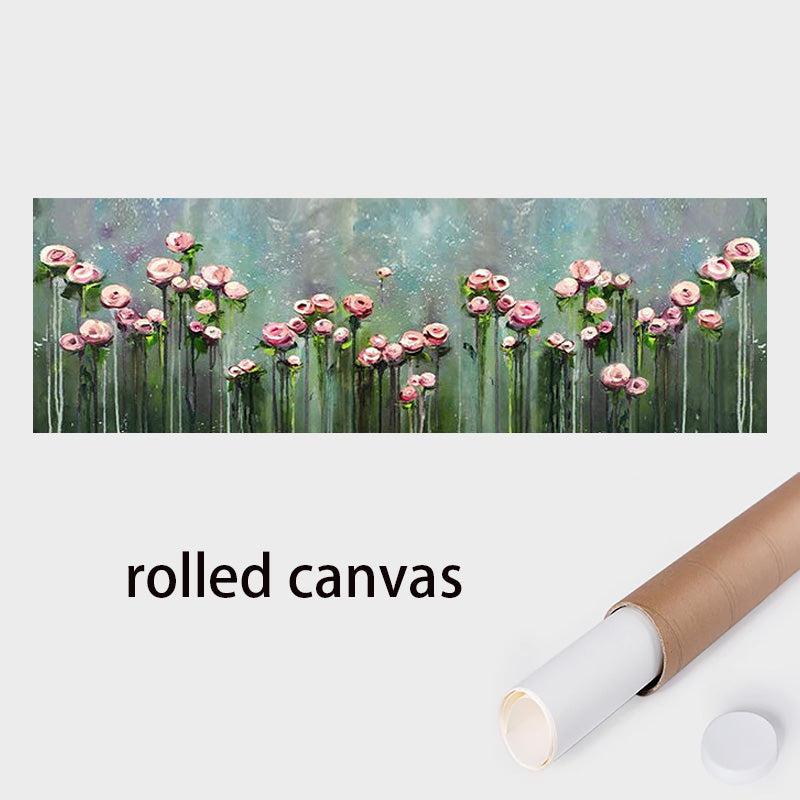 Rose oil painting knife painting wall art