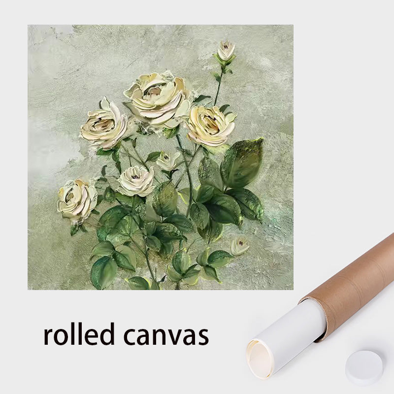 Flowers Oil Painting Knife Painting Wall Art