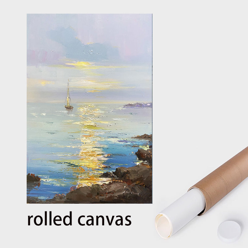 Textured Ocean Artwork On Canvas wall art