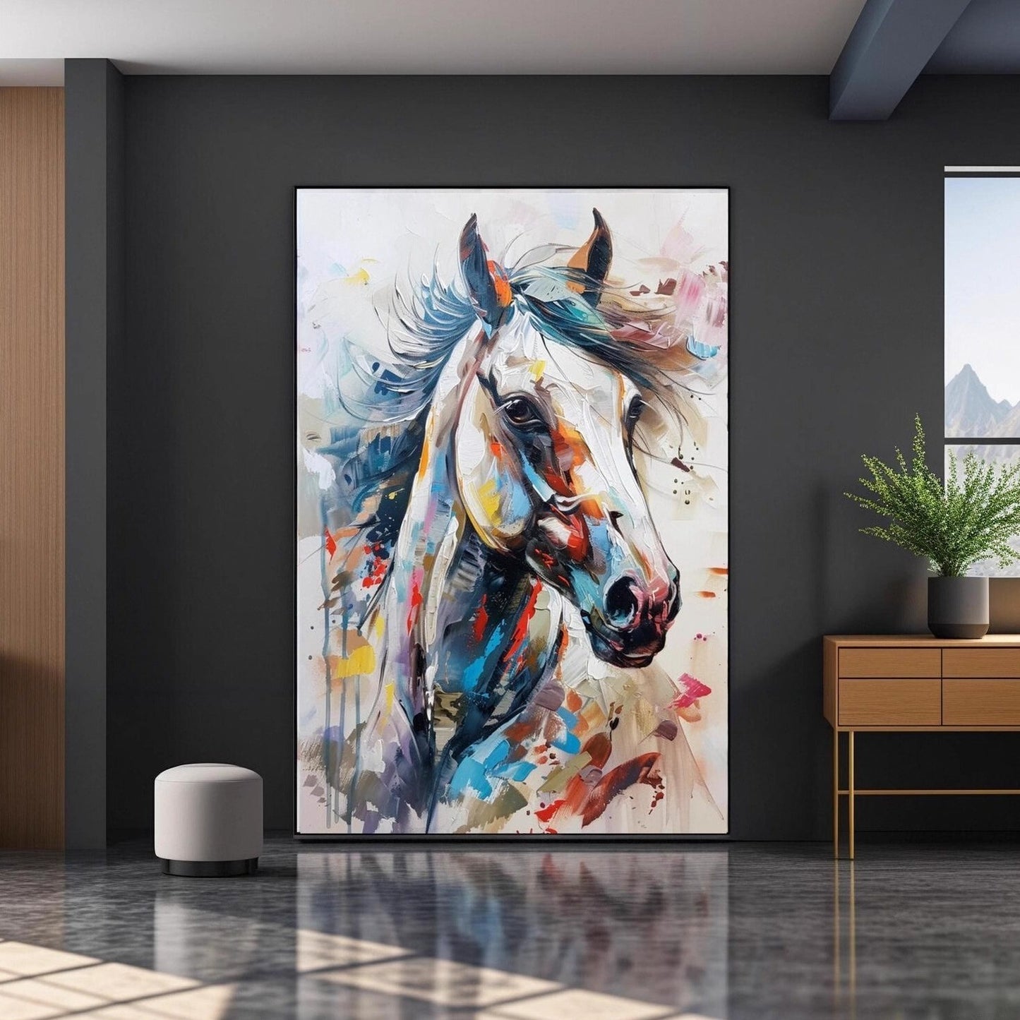 Horse oil painting animal art