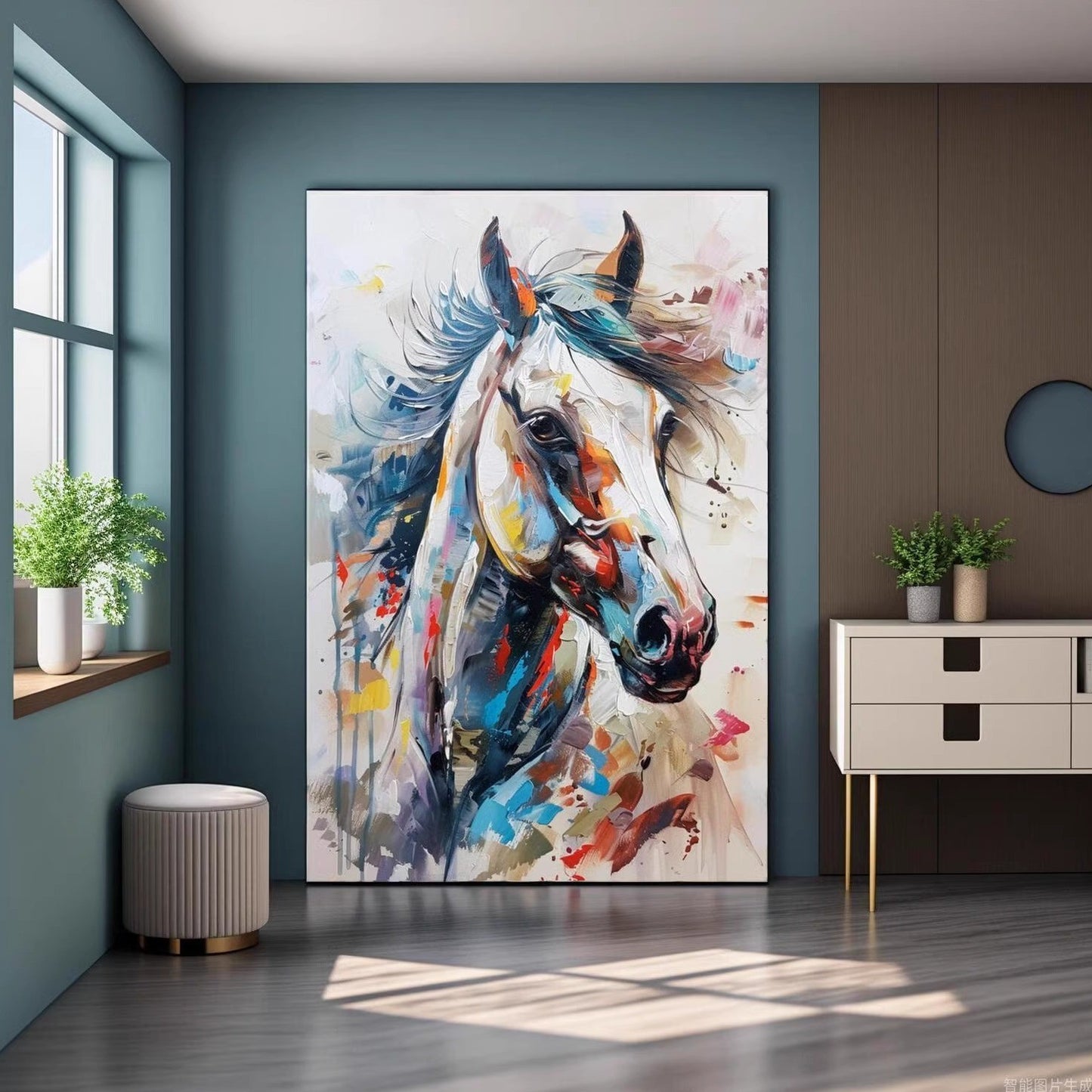 Horse oil painting animal art