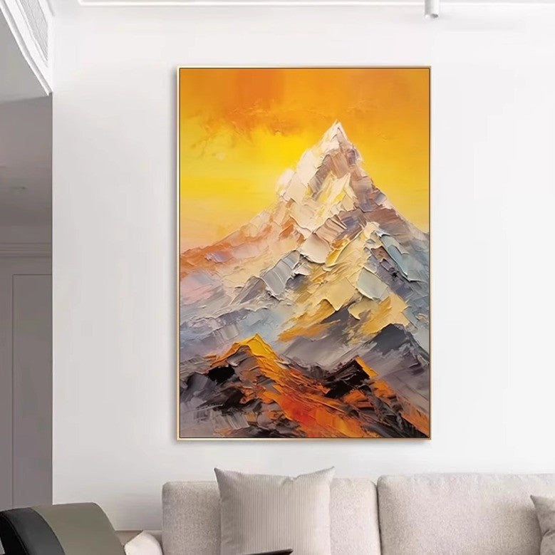 landscape oil painting texture wall art