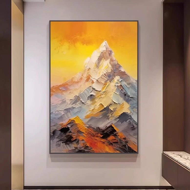 landscape oil painting texture wall art