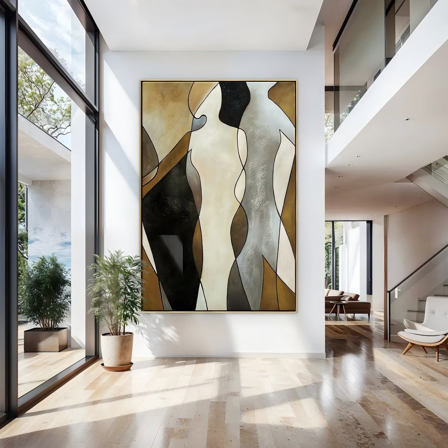 Abstract Figure Oil Painting Wall Art