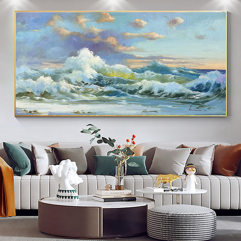 Large Seascape Waves Wall Art