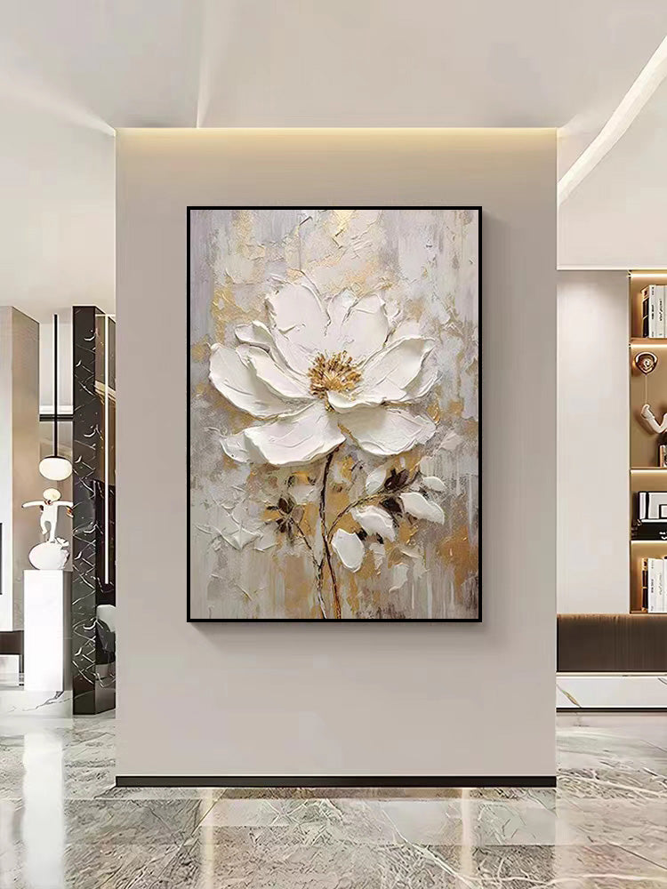 3D flower knife painting