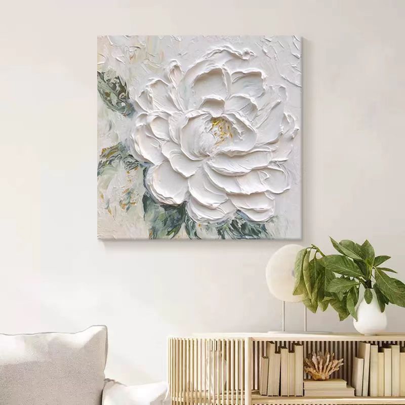 Flowers Oil Painting Knife Painting Wall Art