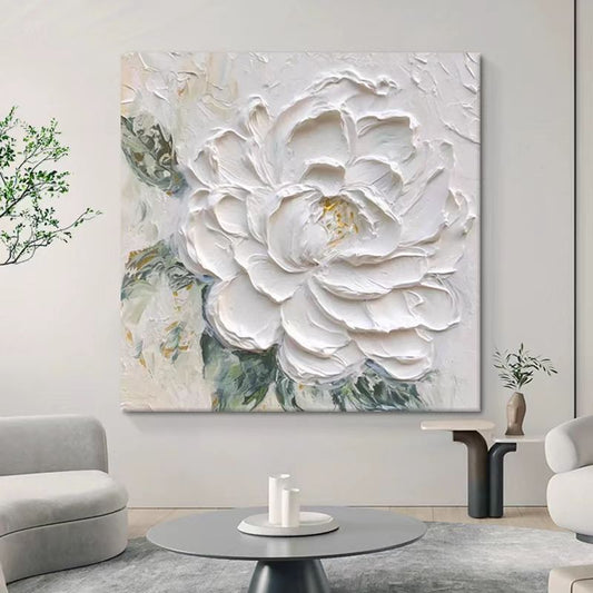 Flowers Oil Painting Knife Painting Wall Art