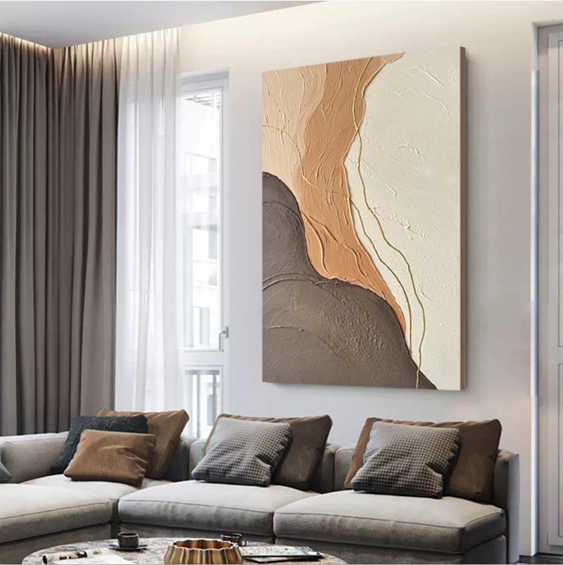 abstract wabi sabi oil painting wall art