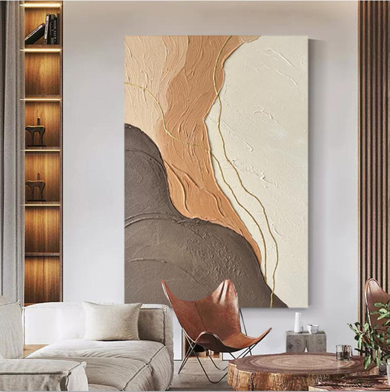 abstract wabi sabi oil painting wall art