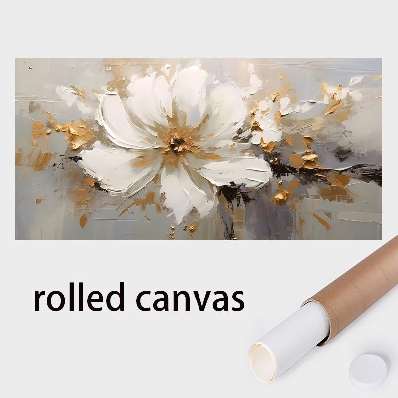 3D Knife Painting Floral Wall Art