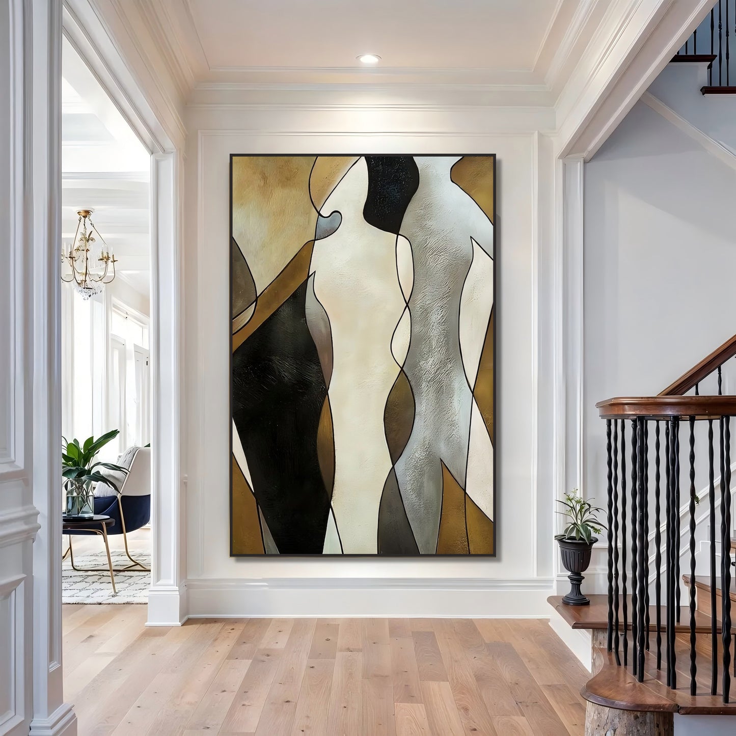 Abstract Figure Oil Painting Wall Art