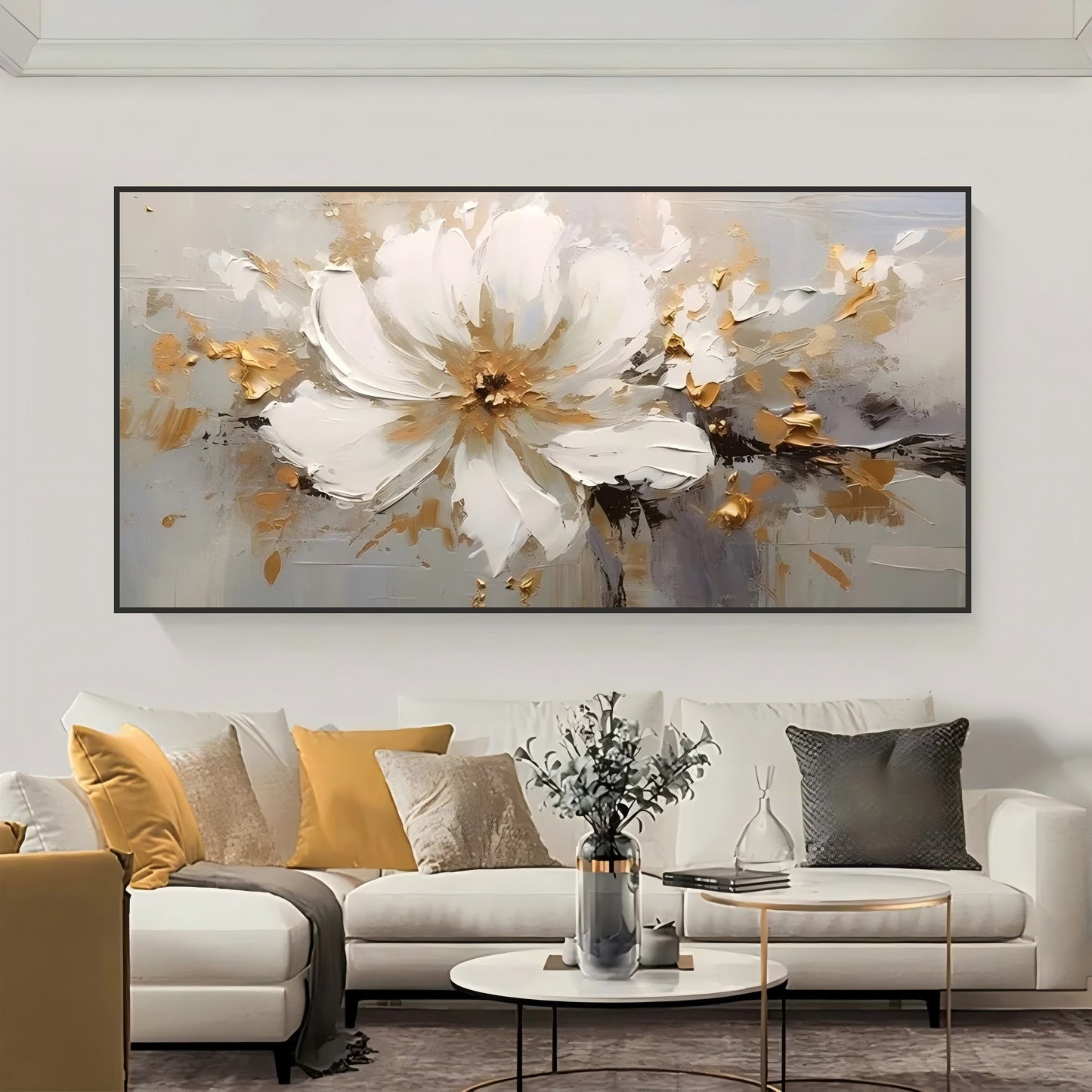 3D Knife Painting Floral Wall Art